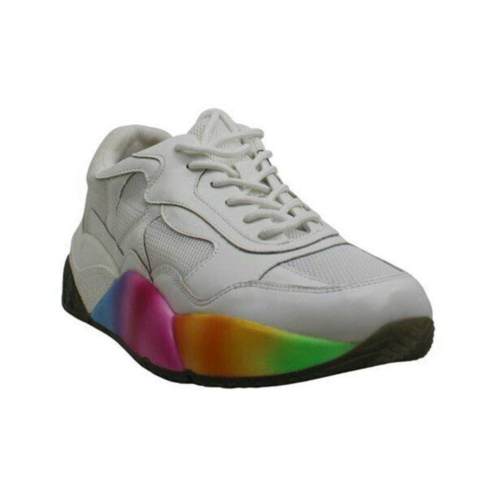 INC Bubblezf women Rainbow sneaker, patent Leather low top Sneaker